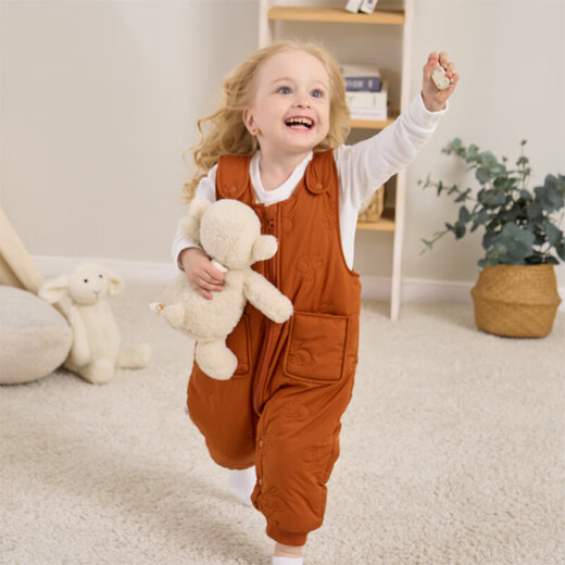 Children's overalls for boys and girls in autumn and winter, one-piece velvet cotton pants, baby open-fit children's infant thickened outer pants, quiet gray 90 Height 75-85cm/weight 25Jin Jin is equal to within 0.5 kg