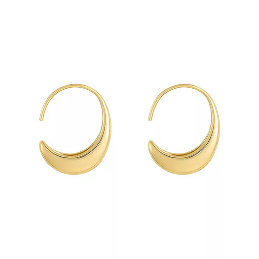 Idel promised me to dazzle Zhao Lusi's same style golden water drop hoop earrings for women 2025 new high-end earrings earrings jewelry E4112 Xu Yan's same style earrings