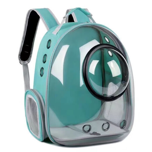 MODX Outing Space Pet Pet Supplies Tragbarer Raumkapsel-Rucksack mit großer Kapazität, transparente Katzenausflugstasche, hellgrünes + transparentes Modell, verbessertes Panoramamodell mit seitlicher Öffnung