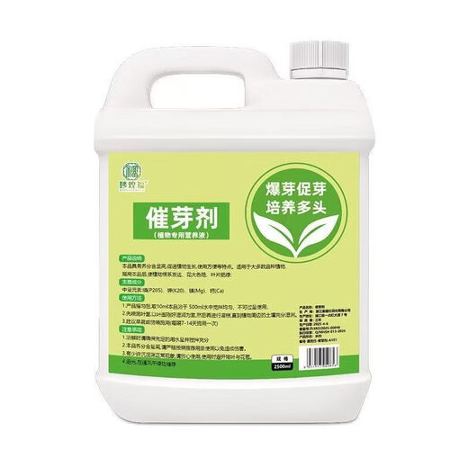 Plant bursting hormone, budding hormone, succulent leaf inserts, bud-promoting germination, household flower growing fertilizer, old pile plant clear leaf fertilizer, old pile dry yellow leaves first aid, new buds grow, 1 barrel 2500ml