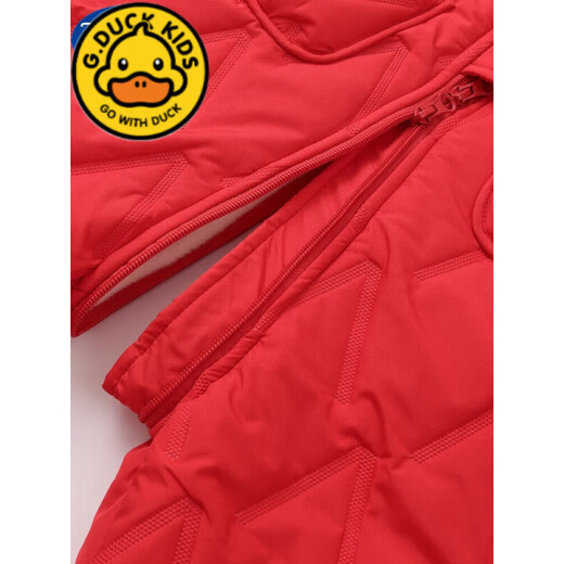 G.DUCKKIDS children's overalls for boys and girls in autumn and winter all-in-one velvet cotton pants for babies with open stalls for children and infants thickened outer pants, bean green and velvet thickened 80 (recommended for 12 to 18 months)