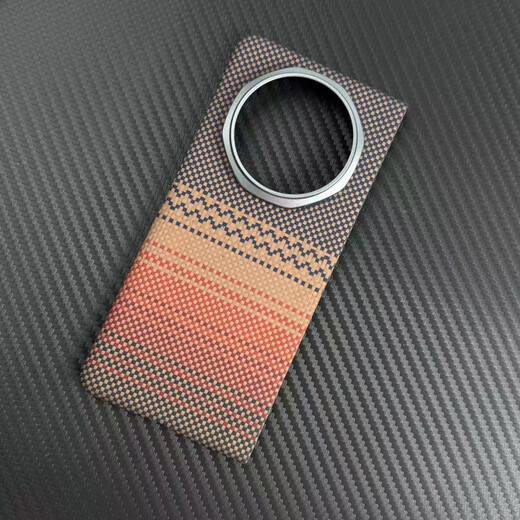 Huawei (HUAWEI) original quality center-axis model Honor Magic V5 front frame Kevlar folding screen mobile phone case fine lines 600D Honor magic V5 single back cover center-axis magnetic suction Galaxy* silver gray circle + magnetic suction