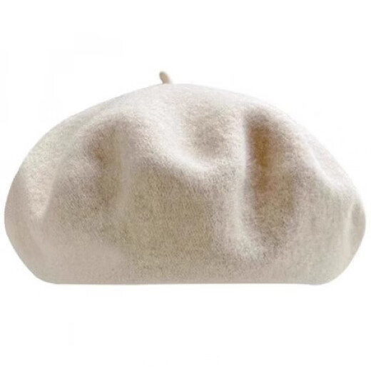 Maichaoshang beret for women spring and autumn 2025 new Korean fashion versatile milk white beret for women autumn and winter warm wool M (56-58cm)/black M (56-58cm)