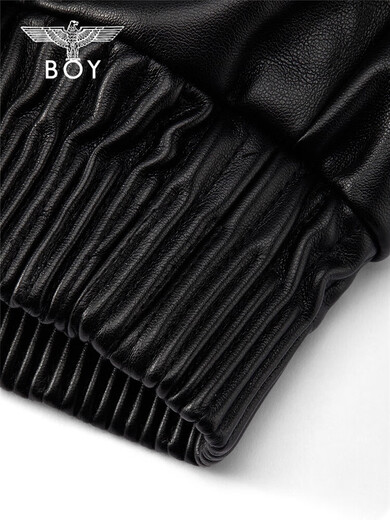 BOY LONDON 2025 Autumn New Men's Leather Jacket Stud Embroidered Retro Trendy Top Women N44004 Black XS