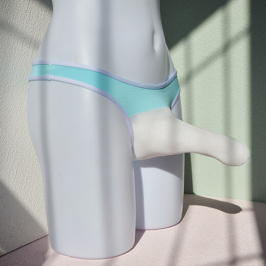 Lici Men's Underwear Sexy Bullet Separation Transparent Mesh Breathable Thong Sexy Temptation Low Waist Red Individually Packaged L