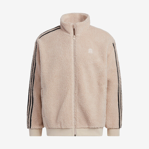 Adidas men's and women's casual sports polar fleece jacket HY2684 light brown 2XL