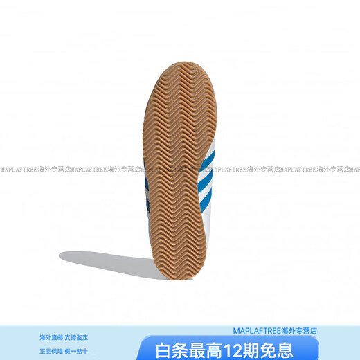 Adidas New Year's Day K74 cow leather fashionable, soft and comfortable low-cut training shoes for men and women, white blue, white blue 36