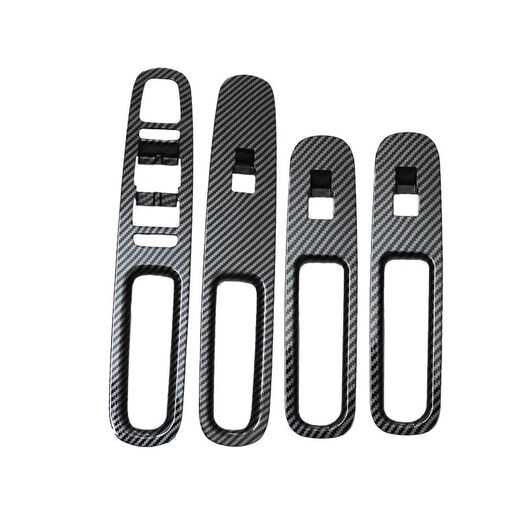 Litian is suitable for 2124 model Shadow Leopard interior frame Shadow Leopard R modified carbon fiber door glass control version lift gear panel 21-24 model Shadow Leopard rear exhaust vent anti-kick cover 1 piece with ABS hardware