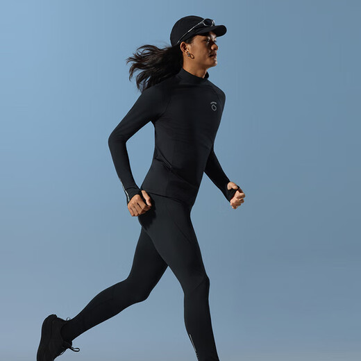 Macondo original single product men's running fleece base suit 5th generation top black pants black 3XL