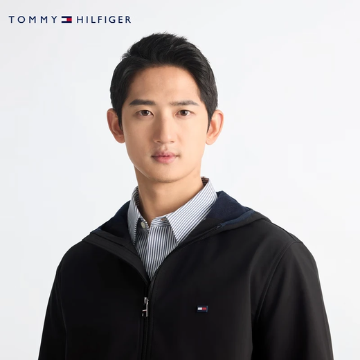 Tommy Hilfiger waterproof microfleece 25 autumn and winter men's outdoor warm hooded windbreaker soft shell jacket