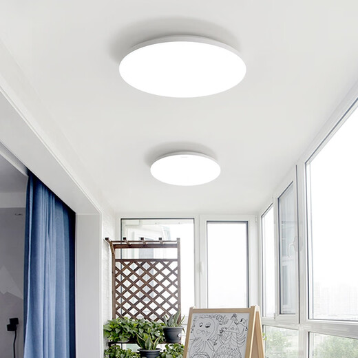 Baishian Fire Emergency Lighting Emergency Ceiling Light Evacuation Channel Lighting Corridor Shopping Mall Power Outage Emergency Light 30CM Always On 12W