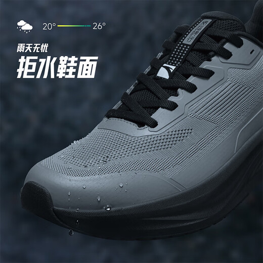 ANTA Shenxing 13丨Lightweight cushioning men's running training shoes winter new fitness sports shoes mesh basic black-1 46 (290mm)