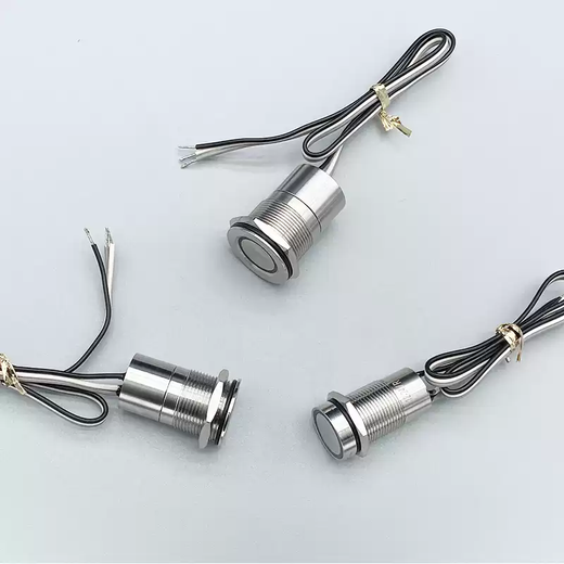 Metal touch button stainless steel light touch touch switch delayed normally open normally closed waterproof button self-locking IP68 16mm normally open self-resetting order remarks color