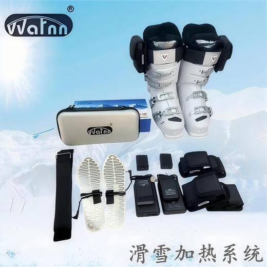 WATNN Hersteller warme Ski-Einlegesohlen beheizte Winter-Ski warme Einlegesohlen High-Top-Schuhe beheizte Einlegesohlen ohne Riemen 4000MA kleine Größe 33-37