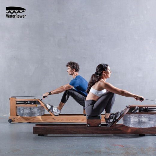 WaterRower rowing machine water resistance rowing machine home aerobic fitness equipment double-track solid wood imported Jingzhi model walnut wood with LOGO Jingzhi model