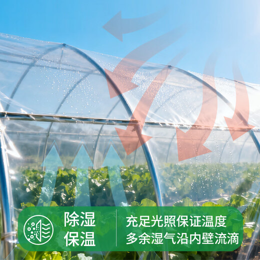 Yueshun plastic cloth thickened anti-aging drip-free film 5 meters wide 10 silk * 5 meters plastic film greenhouse film waterproof cloth insulation film