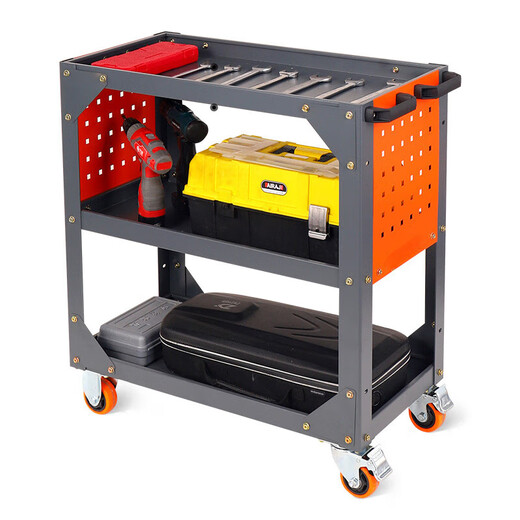 Maixinyi Heavy Duty Tool Cart Thickened, Larger and Height Customized Three-Layered Multi-Function Material Parts Turnover Trolley with Brake Customized Specifications Private Photoshoot Not Delivery