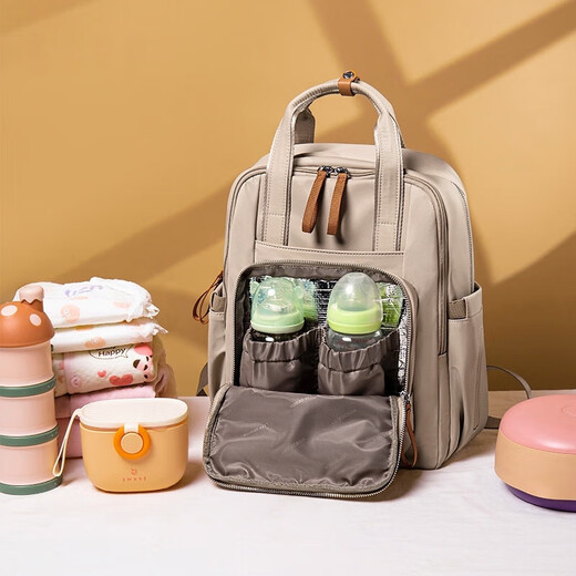 Leif Large Capacity Mummy Bag Multifunctional Outdoor Lightweight Backpack Baby Walking Backpack Water-Repellent