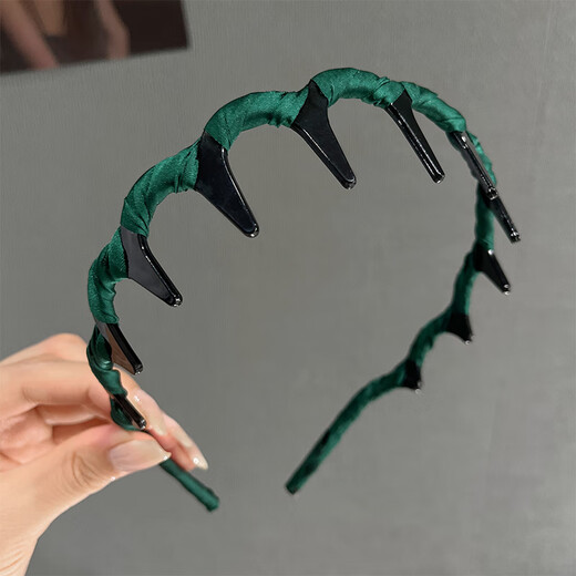 Jian Yingshu face wash and makeup toothed hairband 3-piece set non-slip headwear French braided headband high skull fluffy