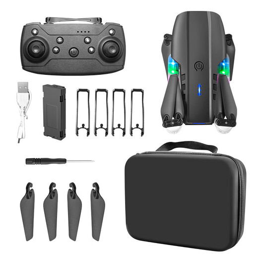 Drone E88 8K longue endurance photographie aérienne haute définition quadrirotor modèle d'avion jouet d'avion télécommandé pour enfants E88 gris caméra unique (version régulière trois versions électriques (trois batteries du corps