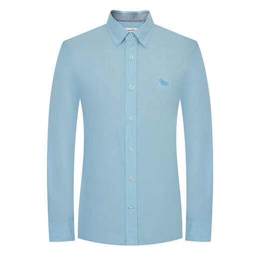 HENRY GRANT Henry Grant Red Panda Autumn New British Casual Shirt Men's Simple Solid Color Long-Sleeved Shirt Jacket Green Army Green (QSC241121U211) 44 (165/84A)