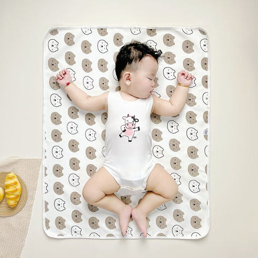 Liubei baby diaper pad, waterproof, washable, breathable, washable menstrual aunt pad, large size sheet, menstrual period bed, Star Moon Bear 100*60