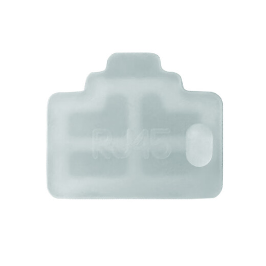 Xiye network port dust-proof rubber plug computer router switch server plug LAN network cable port sealer black 5 pieces