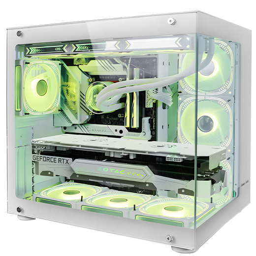 ASUS Family Bucket Ultra7 265KF+5060Ti/5070 Ti graphics card Delta e-sports game desktop AI assembly computer 265K cardless host complete machine DIY assembly U7 265KF+ASUS RTX5070Ti Star Edition