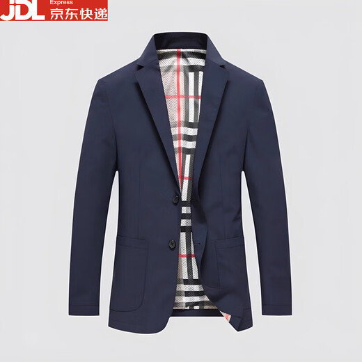 BOSS high-end BOSS light casual suit jacket for men 2025 new spring and autumn anti-wrinkle and iron-free men's single suit, navy blue XL 180 suitable for 140-155 Jin Jin equals 0.5 kg