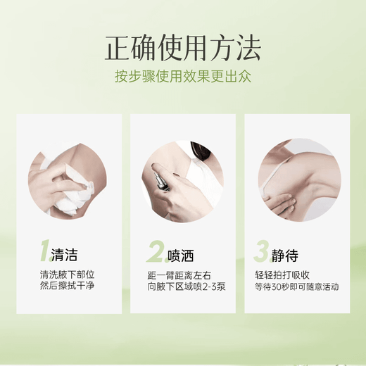 Renhe Ingenuity Antiperspirant Enhanced Body Odor Spray Body Odor Refreshing Body Lotion for Armpits Specially Removes the Root Cause of Armpit Odor for Men and Women