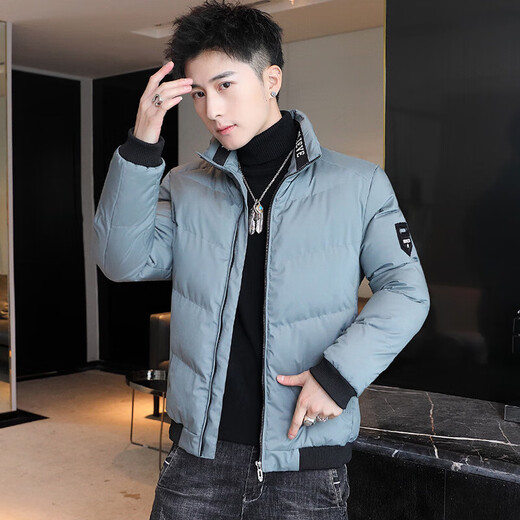 Cotton coat men's autumn and winter coat 2025 new trend thickened cotton coat work wear trendy brand cotton jacket trend black 4XL