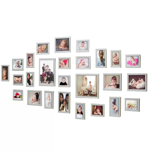 Yusenyi 26 frames modern living room photo wall creative photo frame combination bedroom wedding photo wall hanging picture frame washable thickened black and white