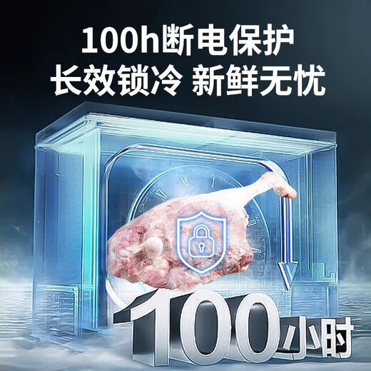 奥克斯（AUX）456升冰柜商用大容量 家商两用囤货卧式冰柜 冷藏冷冻两用雪糕柜 双温双箱冰柜 KCD-456A796D