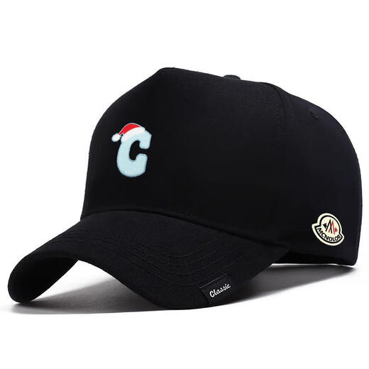 Mouth Piano Cartoon Letter C Pattern Baseball Cap for Men and Women, Fashionable and Versatile Sun Hat Loose and Versatile for Couples and Students to Keep Warm, Dark Blue Adjustable