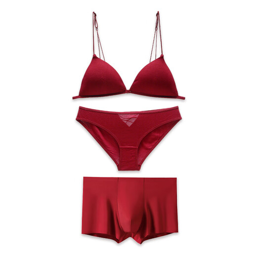 Miss Polly's 2026 zodiac year of the horse animal year clothes red underwear and underwear set for women and the year of the horse gift for girls, practical and high-end sense 1. The animal year of the underwear red suit (with 2 pairs of horse year socks type A) M (34/75ABC universal)