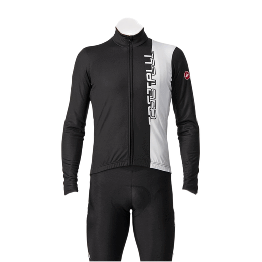 Castelli scorpion new winter velvet cycling jersey stand-collar long-sleeved cycling jersey competitive cycling top men's red cold-resistant plus velvet long-sleeved XL