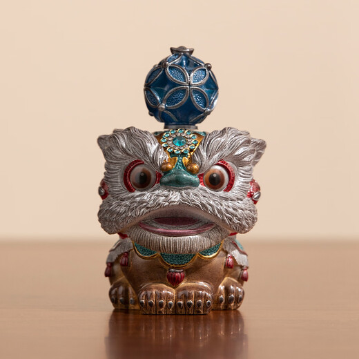 2025 new color-changing tea pet ornaments can raise creative and high-end sense of awakening lion tea play tea table tea set accessories Ruishi Qingzhu blue hydrangea----color-changing model