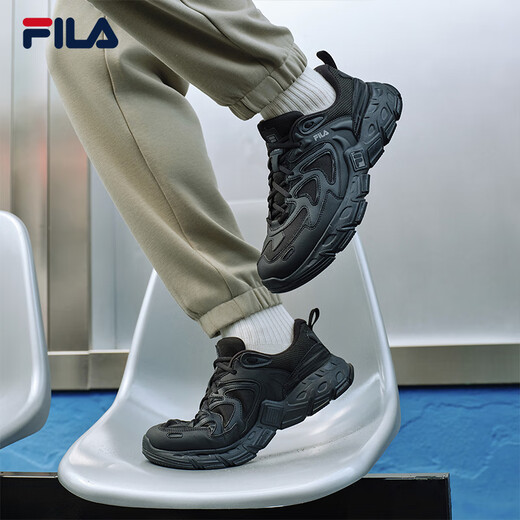 FILA official Predator 3 retro running shoes men's shoes 2025 winter sports shoes thick-soled casual shoes