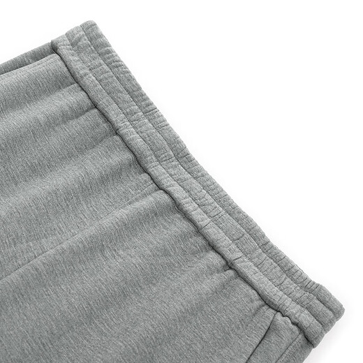 Fragment (dribs&drabs) suit women's new winter hooded casual fake two-piece sweatshirt elastic high waist sports straight pants gray L