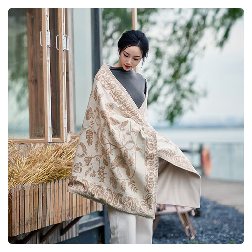 Merf Yunshang electric blanket electric heating shawl heating shawl heating shawl warm blanket USB washable leg cover shawl outdoor home office new auspicious advanced version coffee brown + large power bank