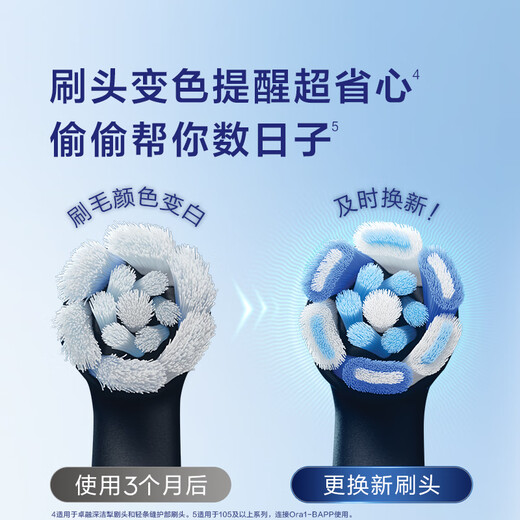Oral-B Li Jiaqi's same model smart electric toothbrush iO3plus extreme white brush head * 2 root cleansing national subsidy OCC Jingdong gold list birthday gift gift