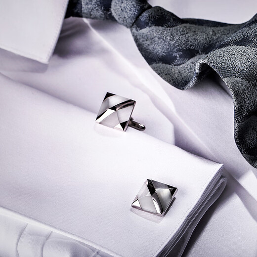 KFLK men's cufflinks, French cuff nails, shirt metal cuff nails, high-end shirt buttons, business gift cuff buttons, white