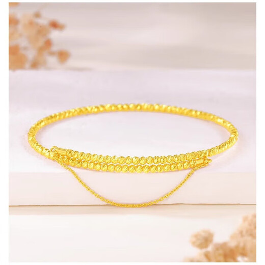 Jinxu multi-layered hoop sand gold bracelet for women, non-fading, winding bracelet, versatile, stylish, light and luxurious, single hoop