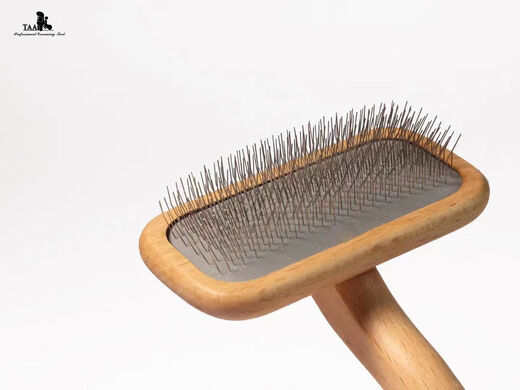 It it TAA wooden handle needle comb soft air cushion comb cat and dog hair comb pet pet shop special hair comb medium size