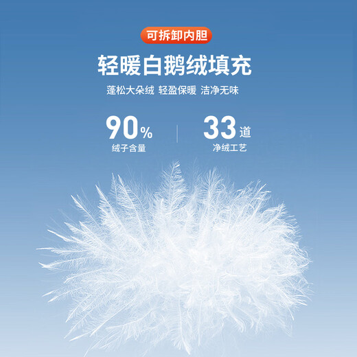 Antonio 90 goose down & detachable liner light luxury business high-end woolen woolen coat men's autumn and winter stand-up collar coat for men