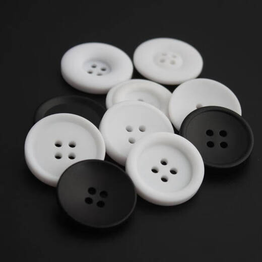Fantasy coat buttons men and women resin suit white coat button white coat chef nurse uniform windbreaker orange 2112 matte white 10 pieces 30mm