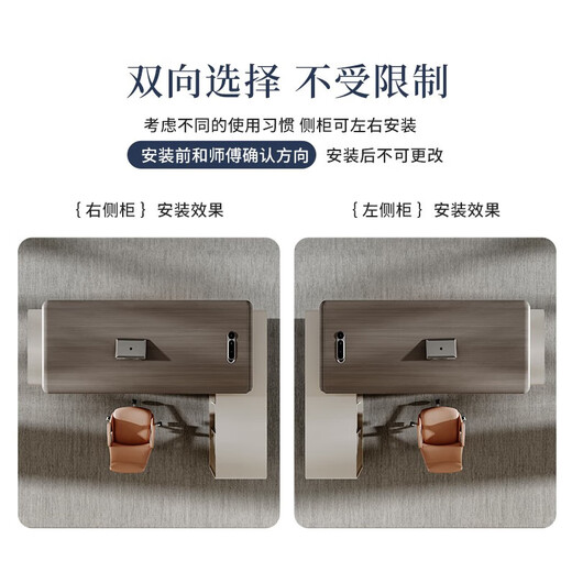 ZHONGSHENG Desk Boss Desk Modern Simple Chairman Executive Desk President Office Office Furniture Table and Chair Combination Desk Color Card Sample 10cm*10cm