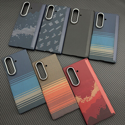 Samsung (SAMSUNG) original quality, suitable for Samsung ZFOLD7 Kevlar mobile phone case, aramid fiber protective cover, magnetic suction, fine-grained metal ring magnetic suction, back cover, Samsung Galaxy Z Fold7