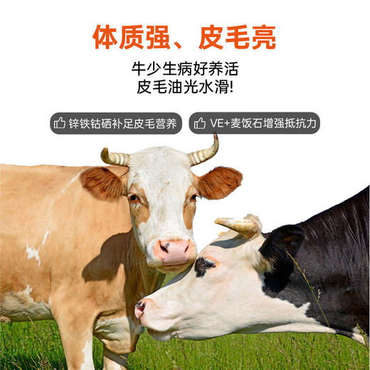 YINGMEIER Beef Cattle Grow Meat YINGMEIER Premix Fattening Feed Simmental Cattle Feed Cattle Fattening and Slaughtering 5% Beef Cattle Grow Meat 25kg