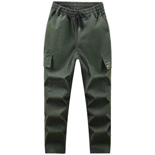 Welding work clothes trousers pure cotton extra-grade overalls men's wear-resistant anti-scalding factory auto repair labor insurance casual straight pants military green + navy blue wear-resistant thickened 2 pieces XL 175 recommended 125-145 Jin Jin equals 0.5 kg